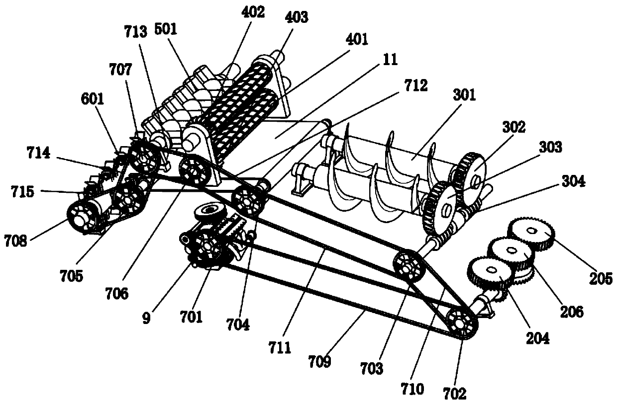 Crawler type two-stage straw pulverizer