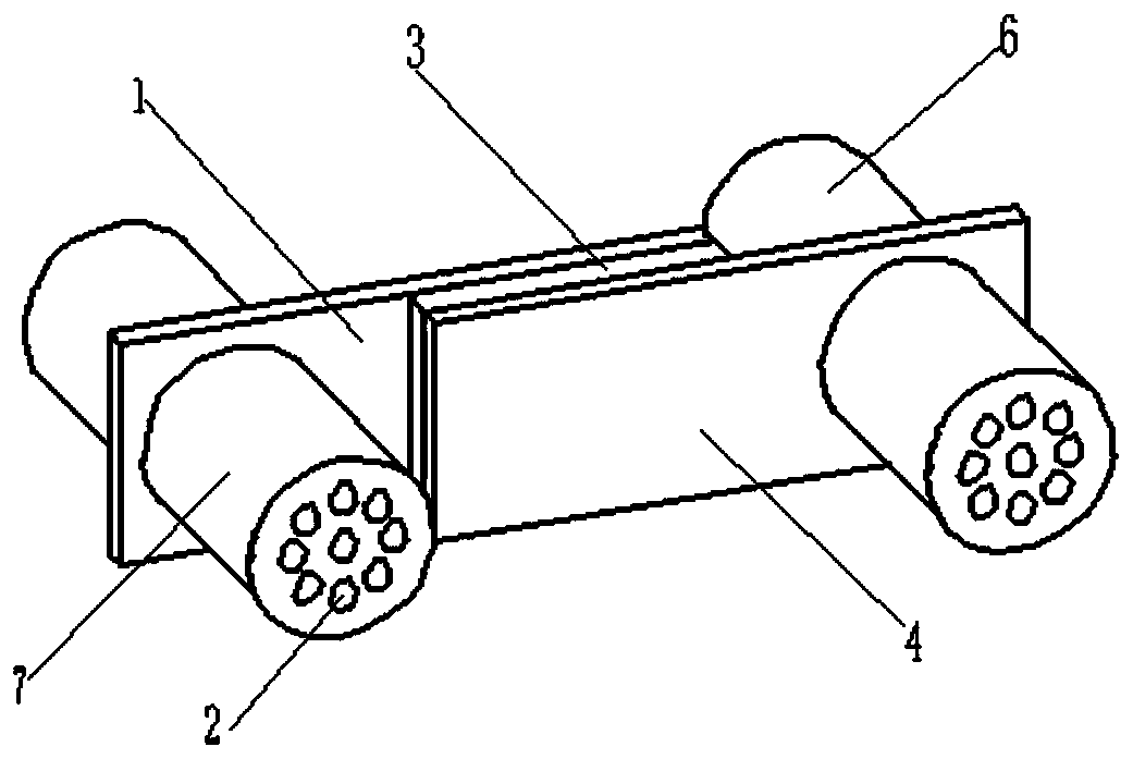 Heat transfer device based on semiconductor wafer and equipment adopting device