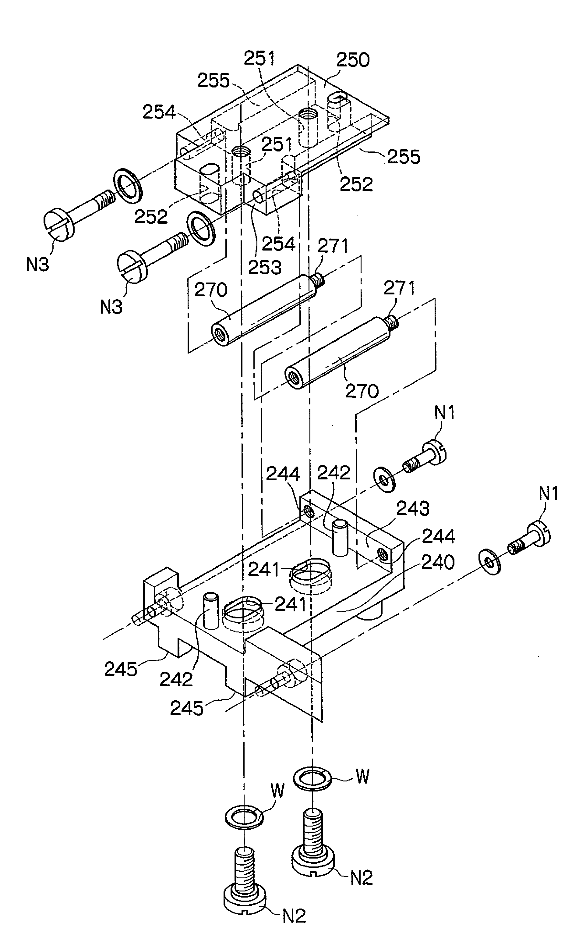 Movement preventing structure for color separation prism