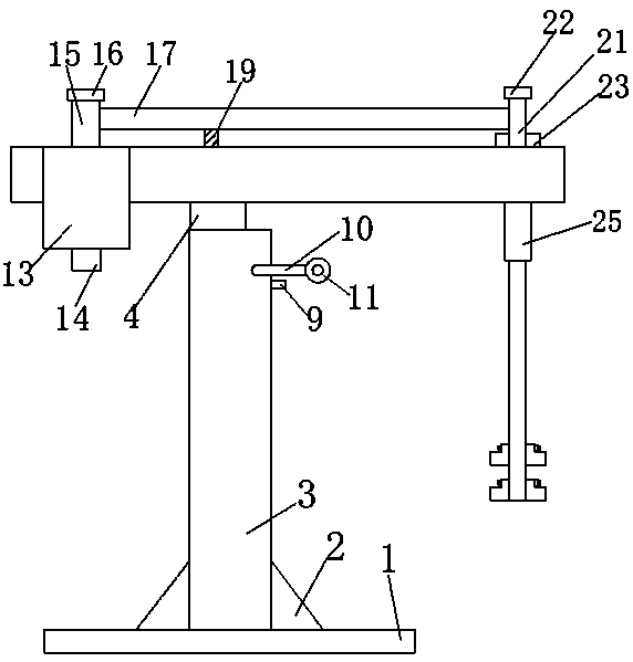 Adjustable ink stirring device