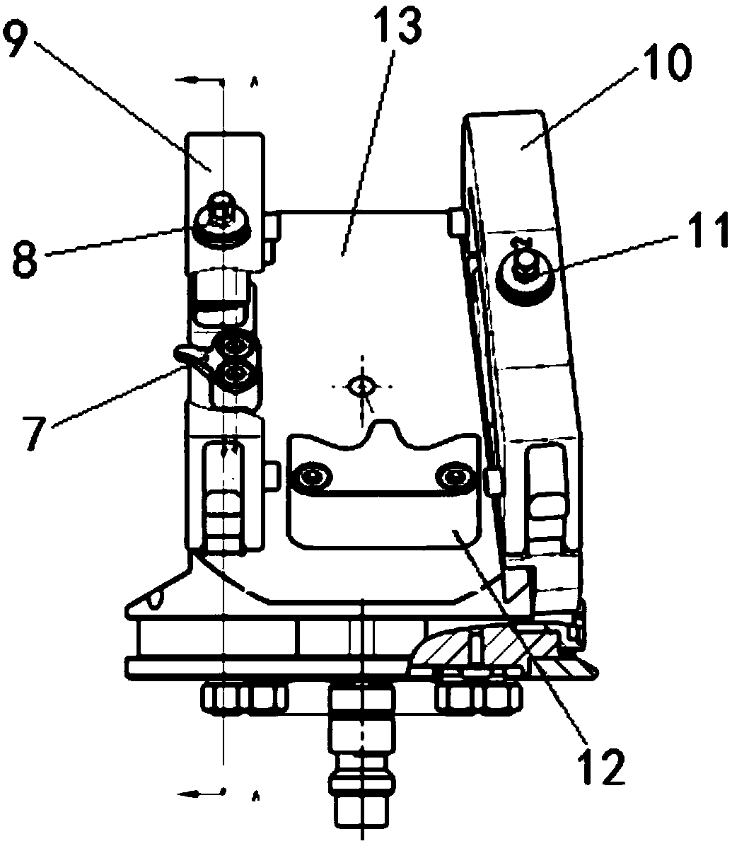 Blade profile clamping device for machining of precision forging blade of aero-engine