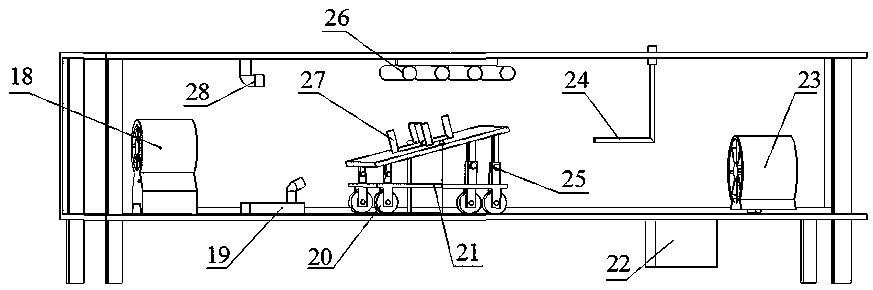 Soil curing dust suppression experiment platform