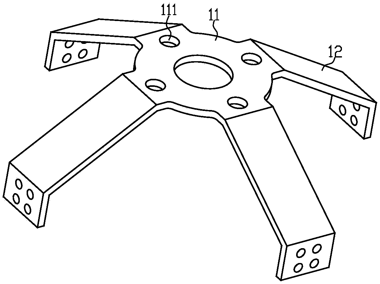 Self-adaptive pneumatic tong for casting robot