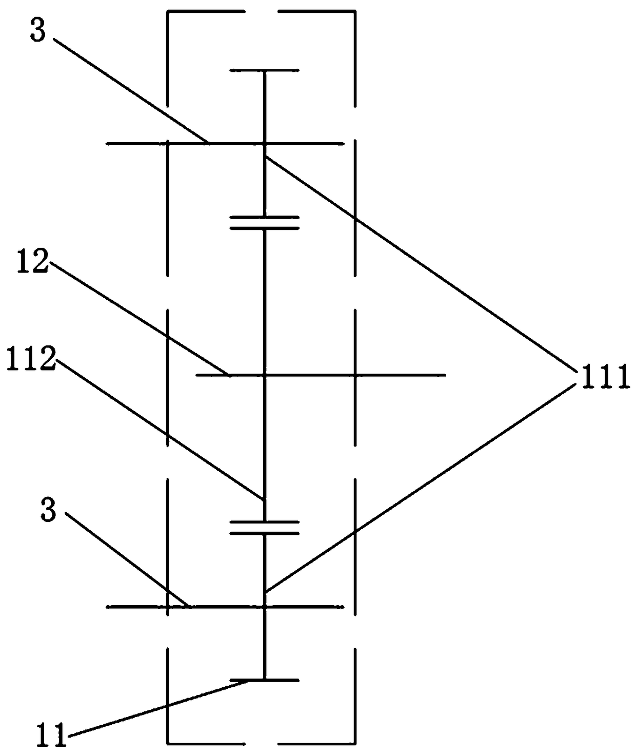 A high-speed dual power source input electric power transmission device