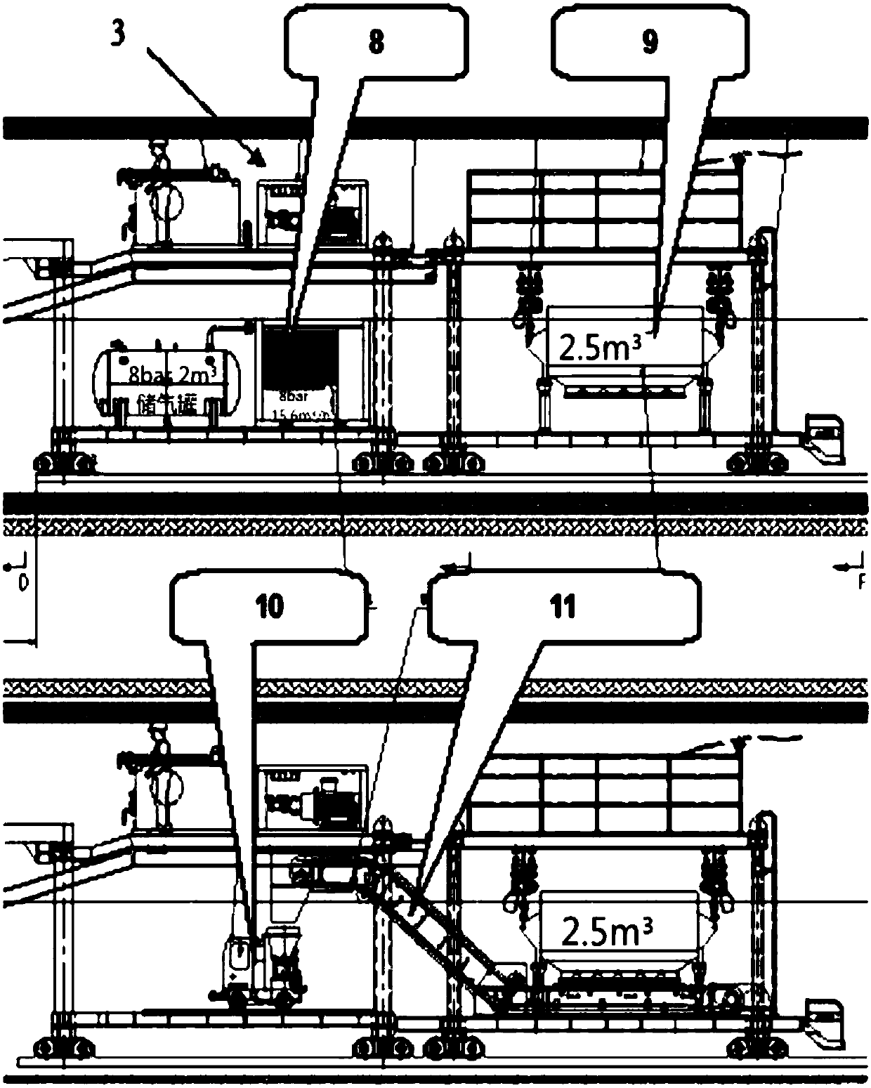 Construction method for filling of back of fabricated secondary lining of concealed excavated tunnel