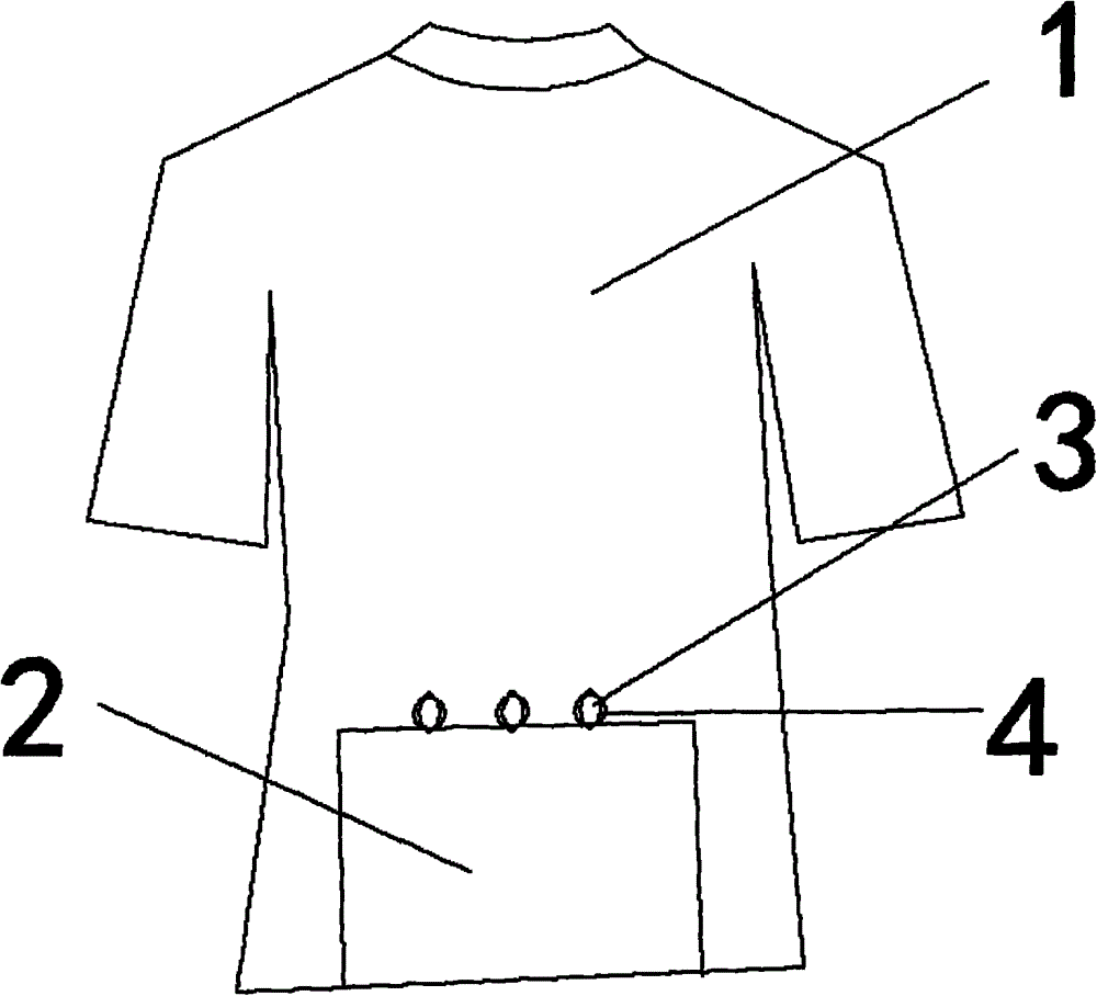 Microporous fabric garment with cooling mat