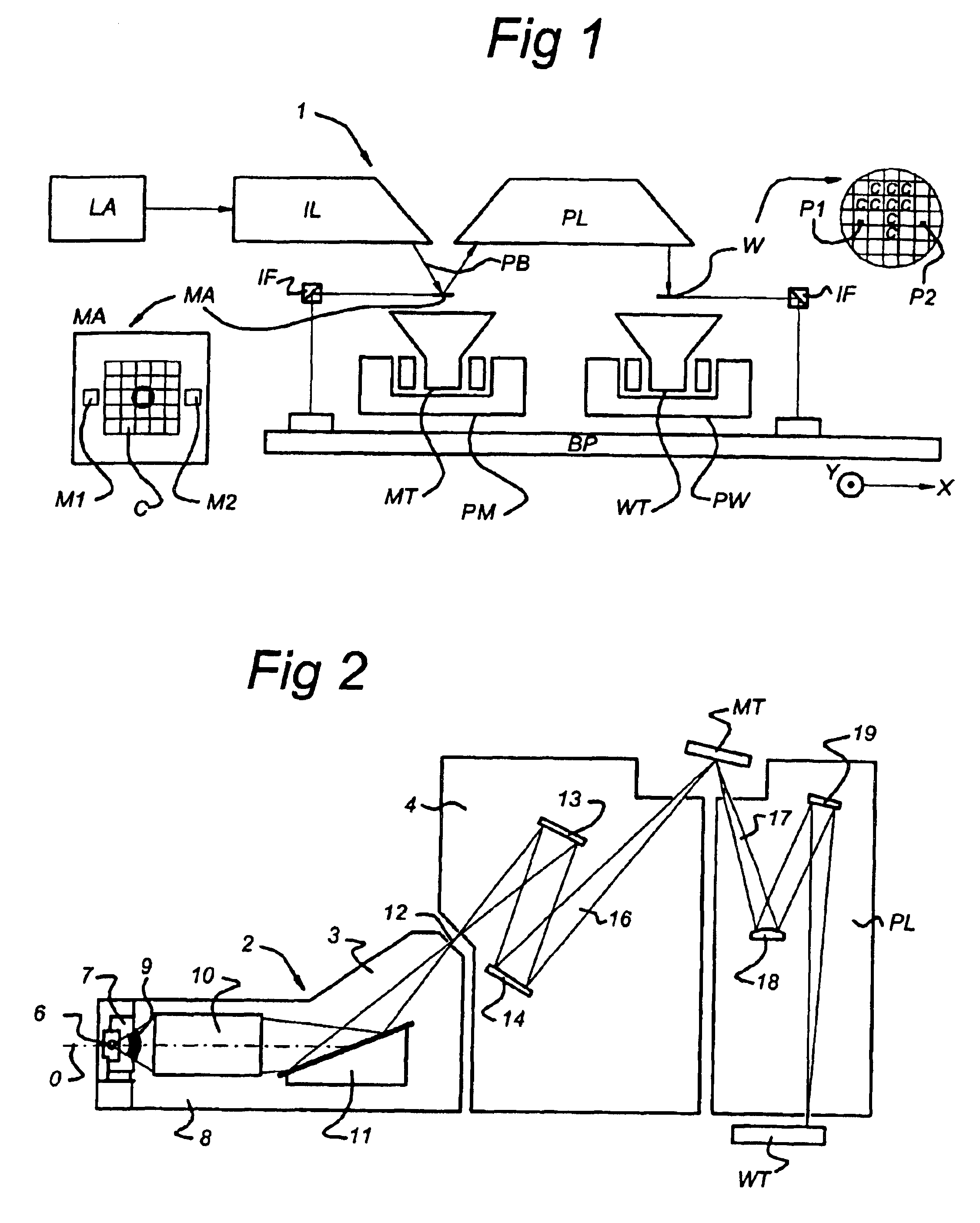 Lithographic projection apparatus with multiple suppression meshes