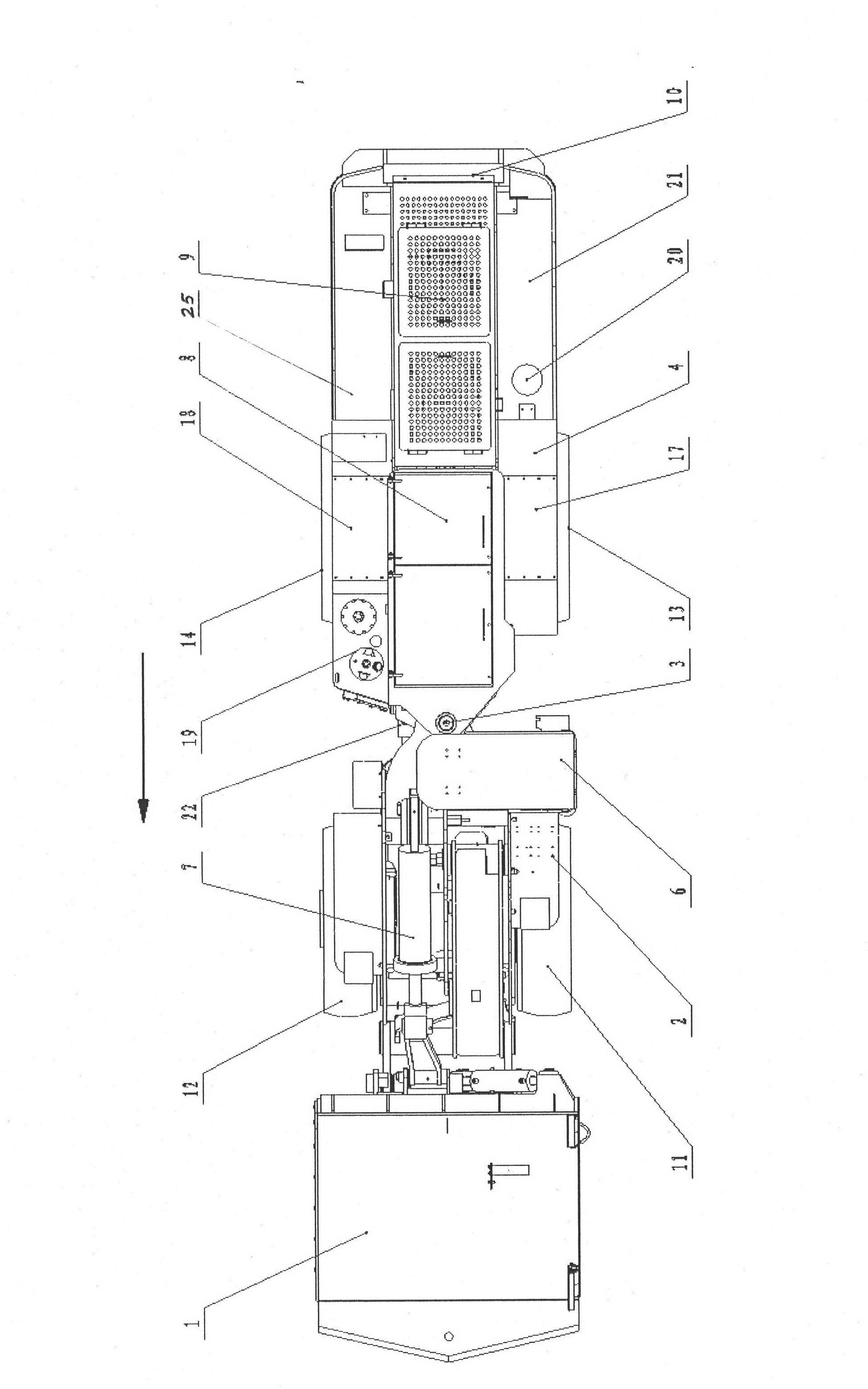 Low narrow multifunctional explosion-proof diesel scraper