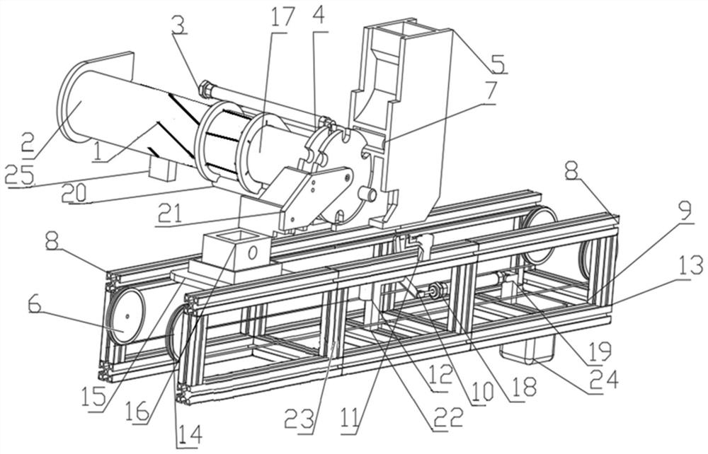 Intelligent production line pin penetrating unit