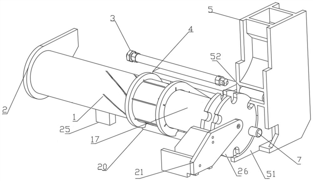 Intelligent production line pin penetrating unit