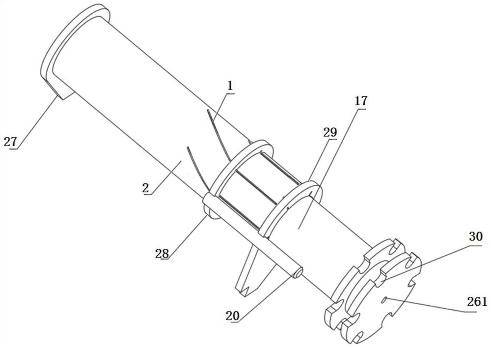 Intelligent production line pin penetrating unit