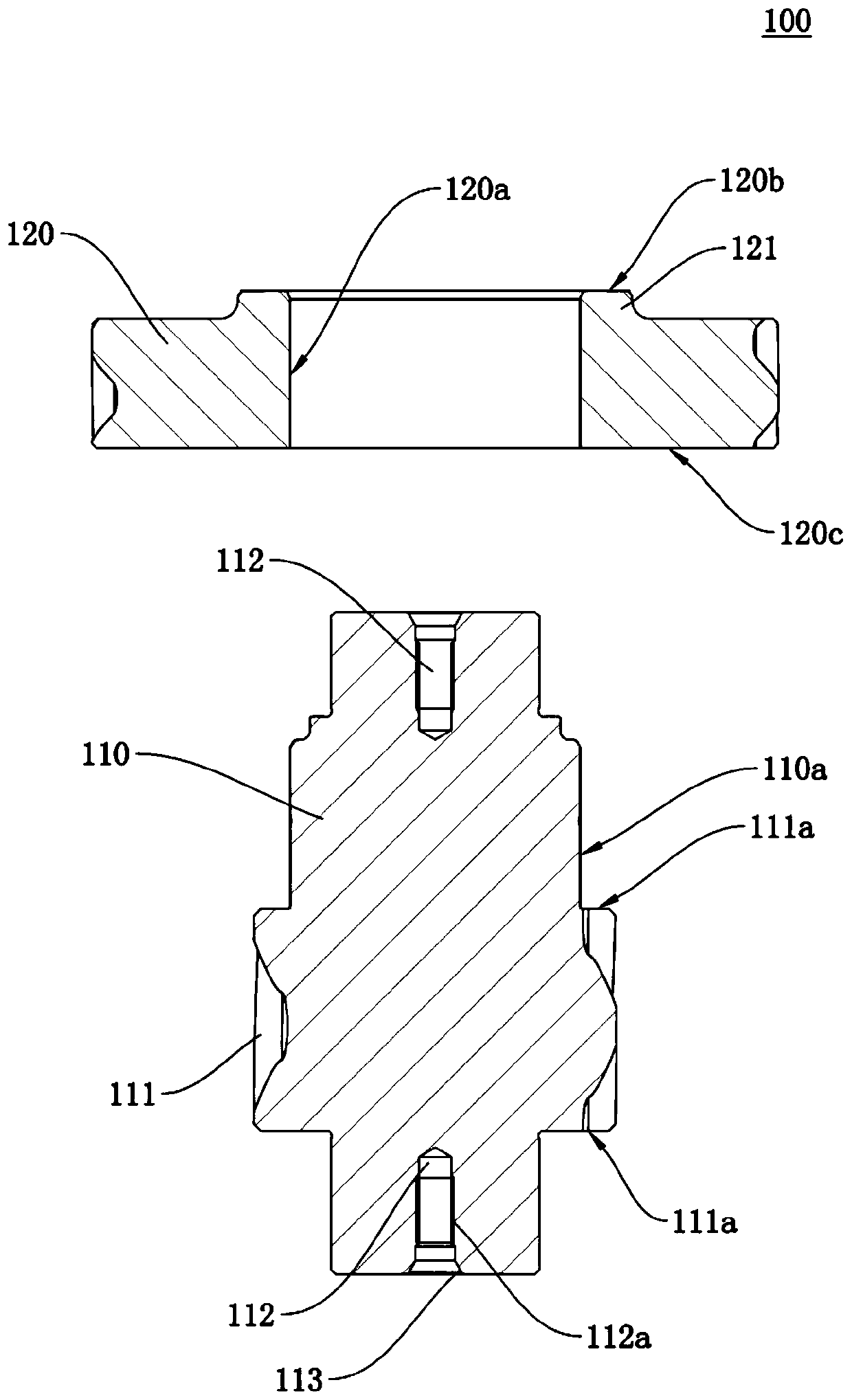 Gear assembling structure and gear assembling adjusting mechanism