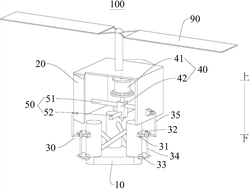 Space large truss structure on-orbit manufacturing device