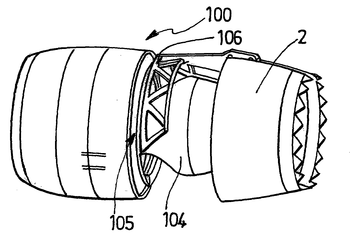 Translatable thrust inverter for jet engine