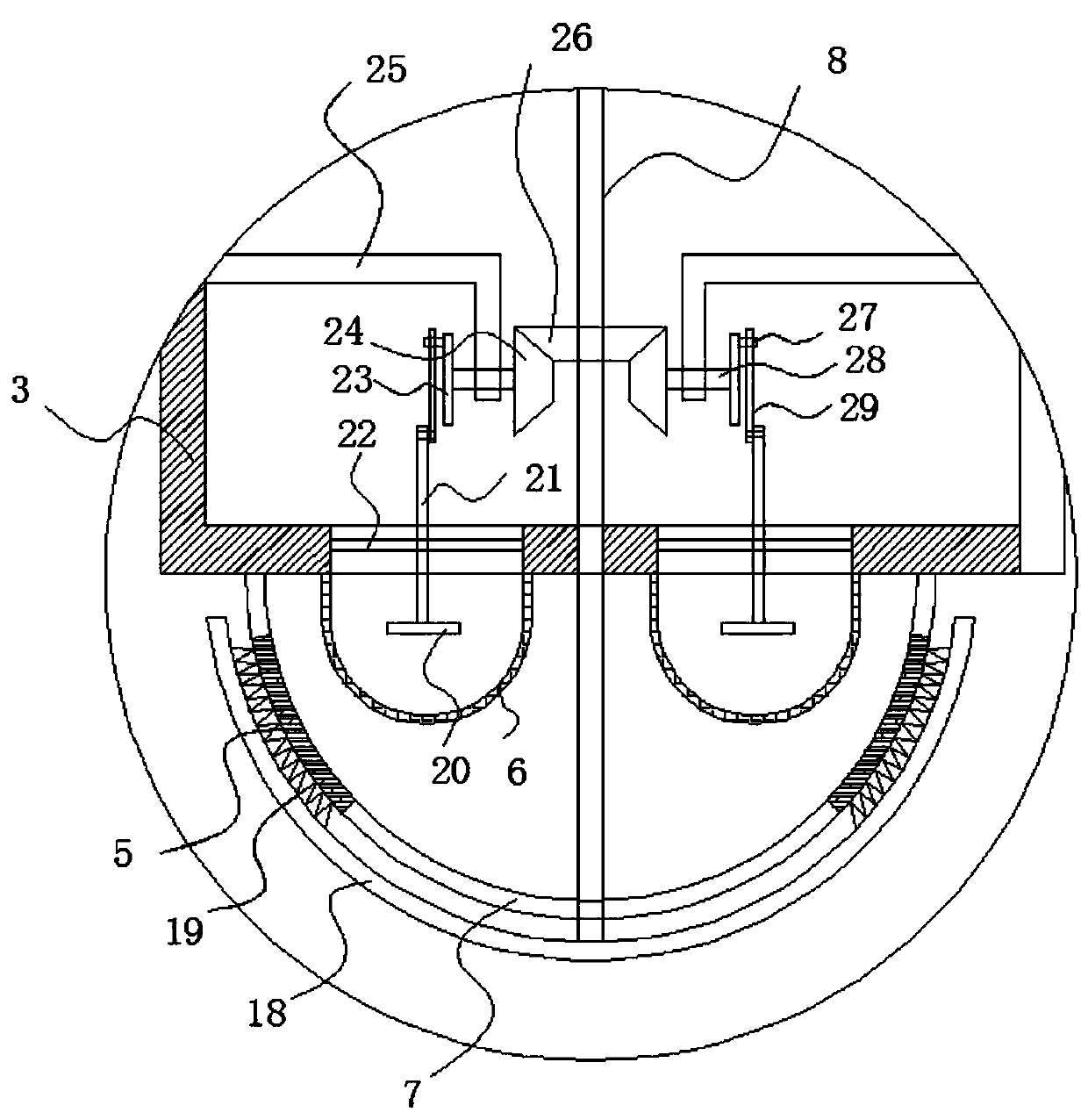 Multifunctional efficient waste gas treatment system