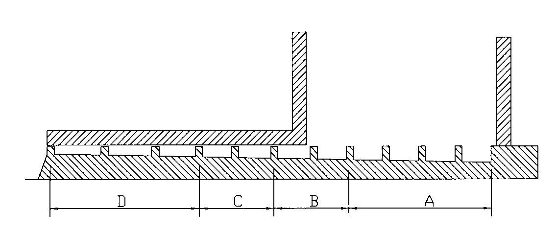 Sectional variable pitch screw