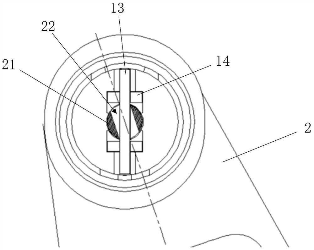 Support assembly capable of rotating in multiple directions