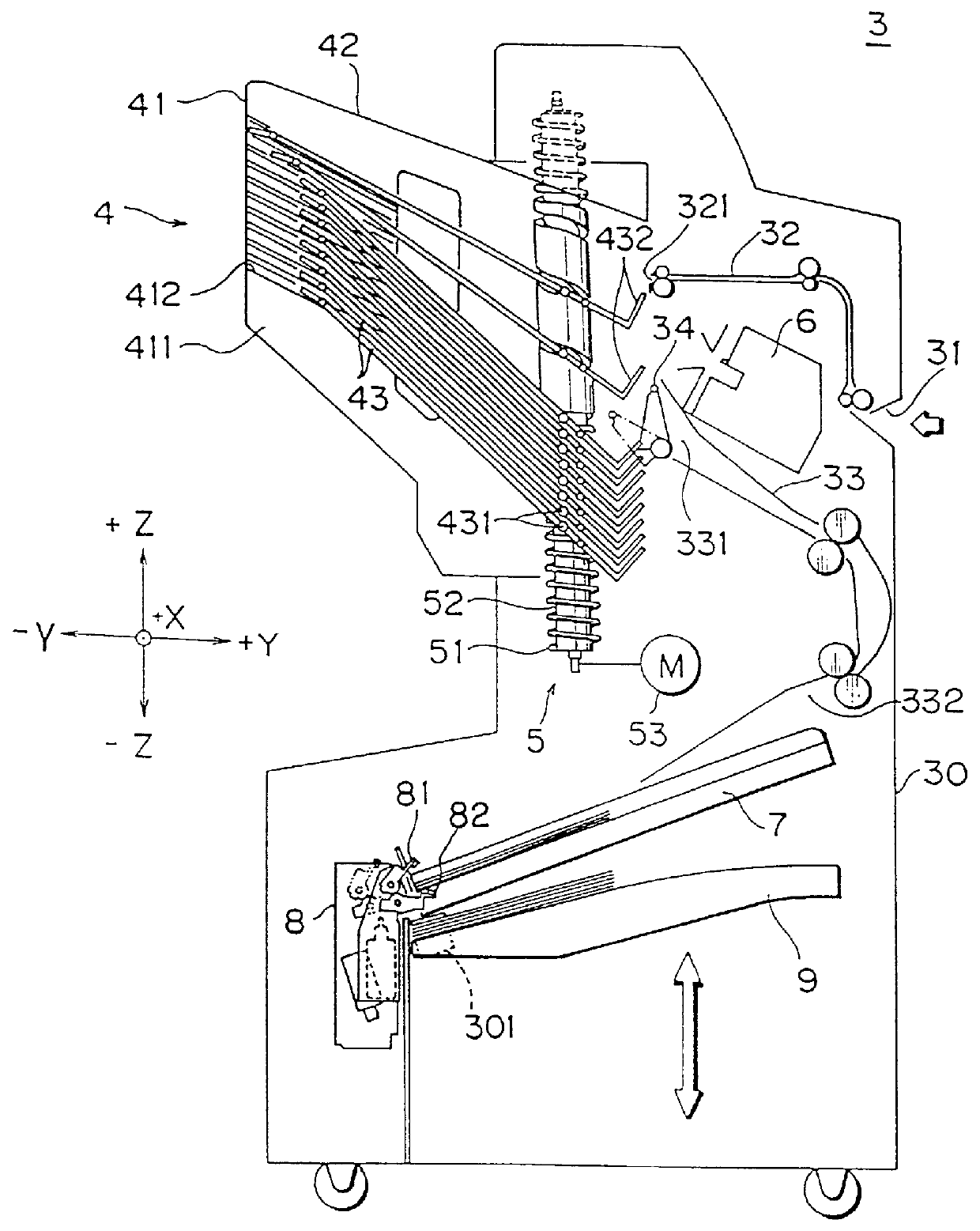 Sheet handling unit after image formation