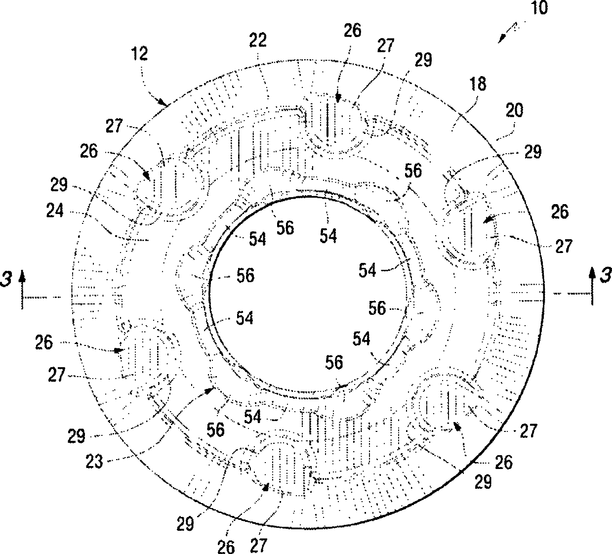 Round cutting insert with anti-rotation feature