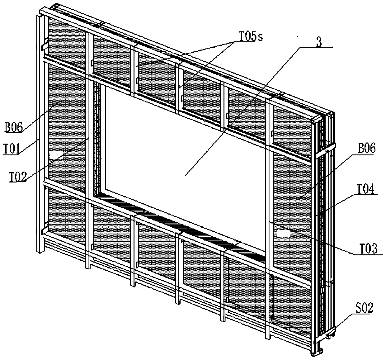 External enclosure system of fabricated steel structure house suitable for severe cold areas