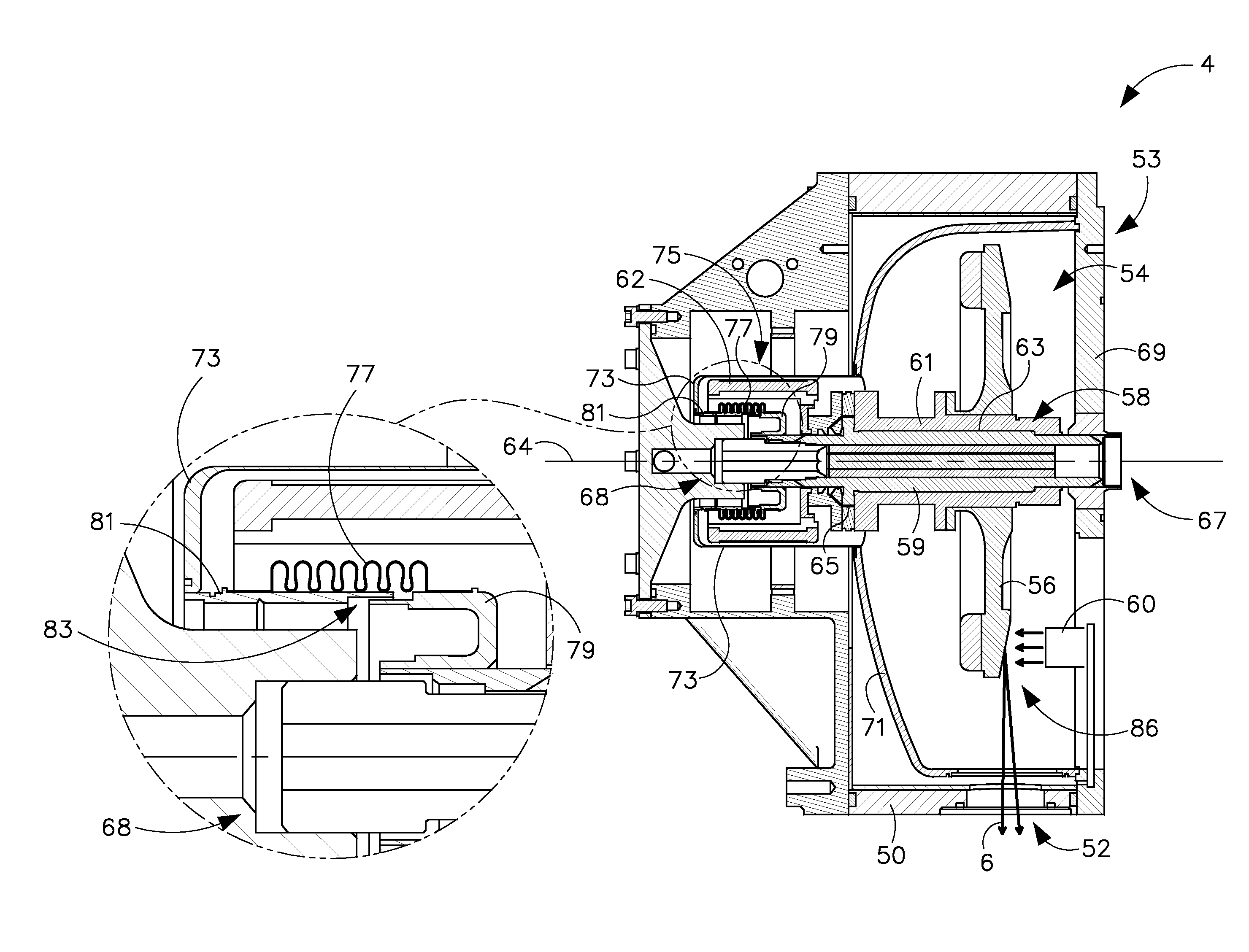 Apparatus for ultra high vacuum thermal expansion compensation and method of constructing same