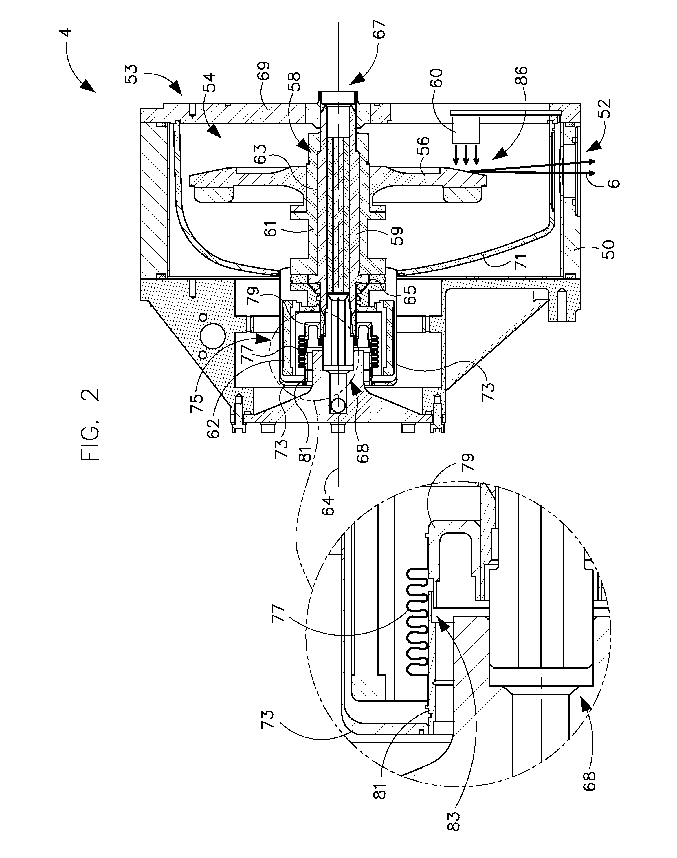 Apparatus for ultra high vacuum thermal expansion compensation and method of constructing same