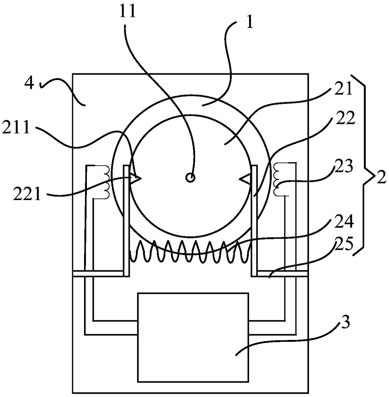 A steering gear and a robot