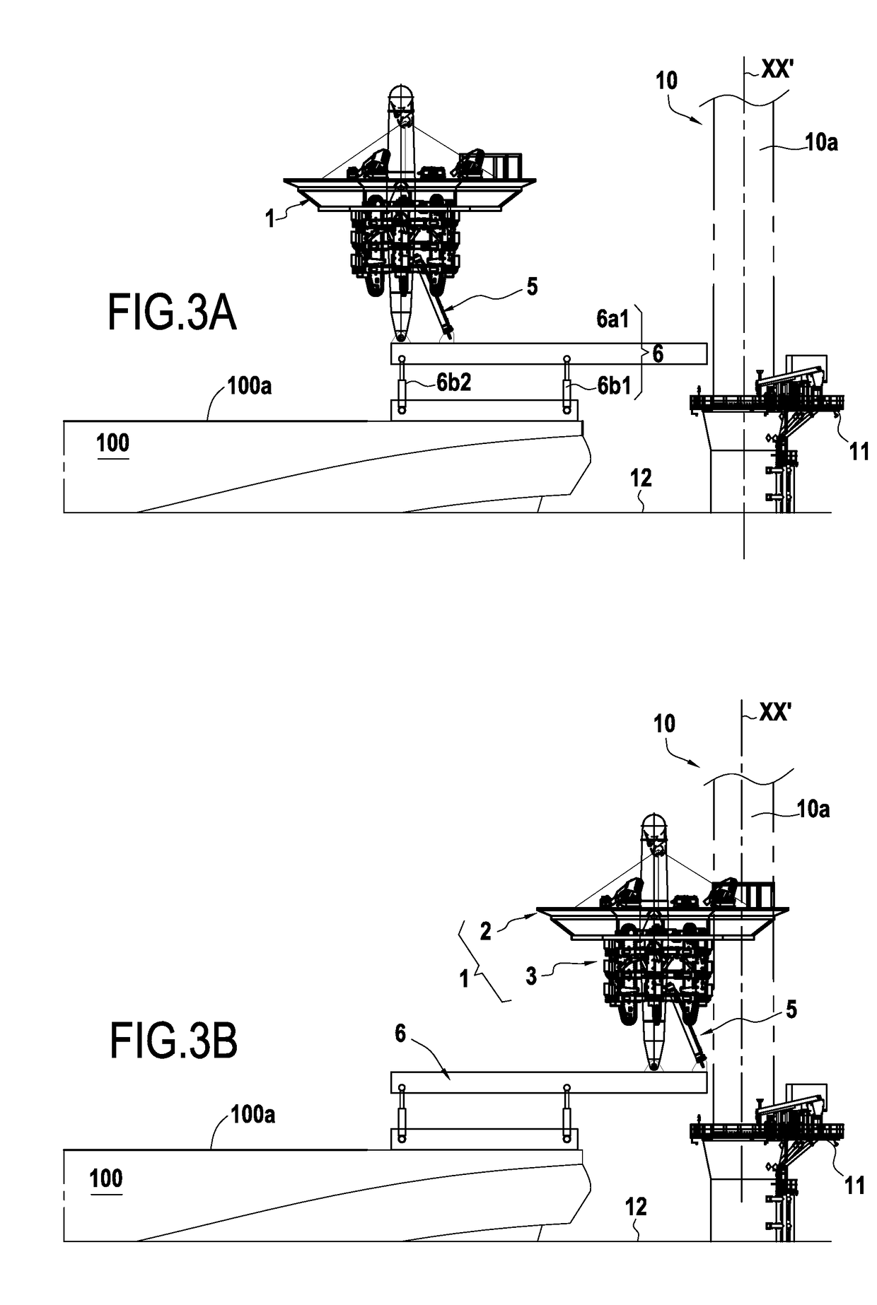 Device And A Ship For Maintaining An Offshore Wind Turbine