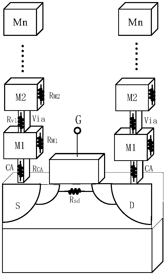 Transistor, stacked transistor and radio frequency switch chip