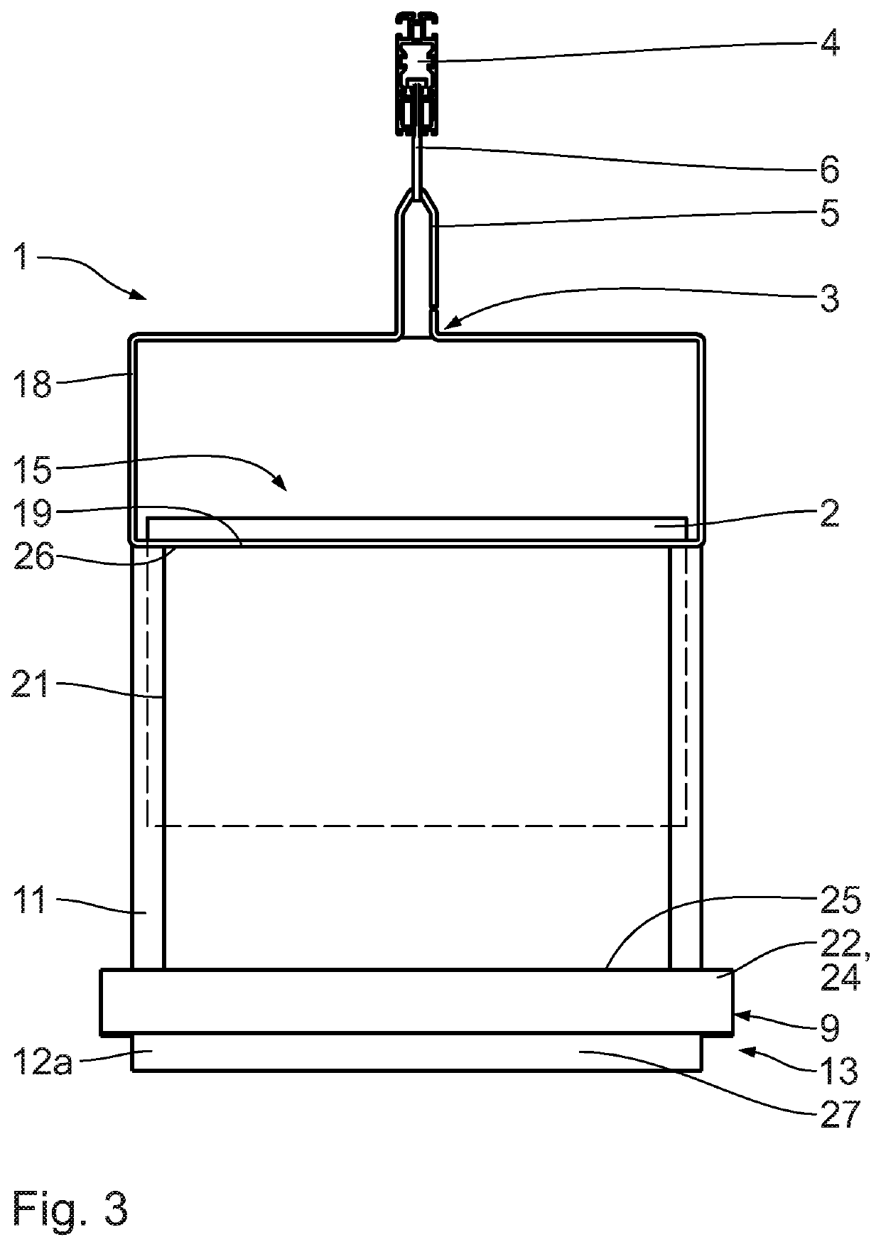 Carrying device for receiving goods