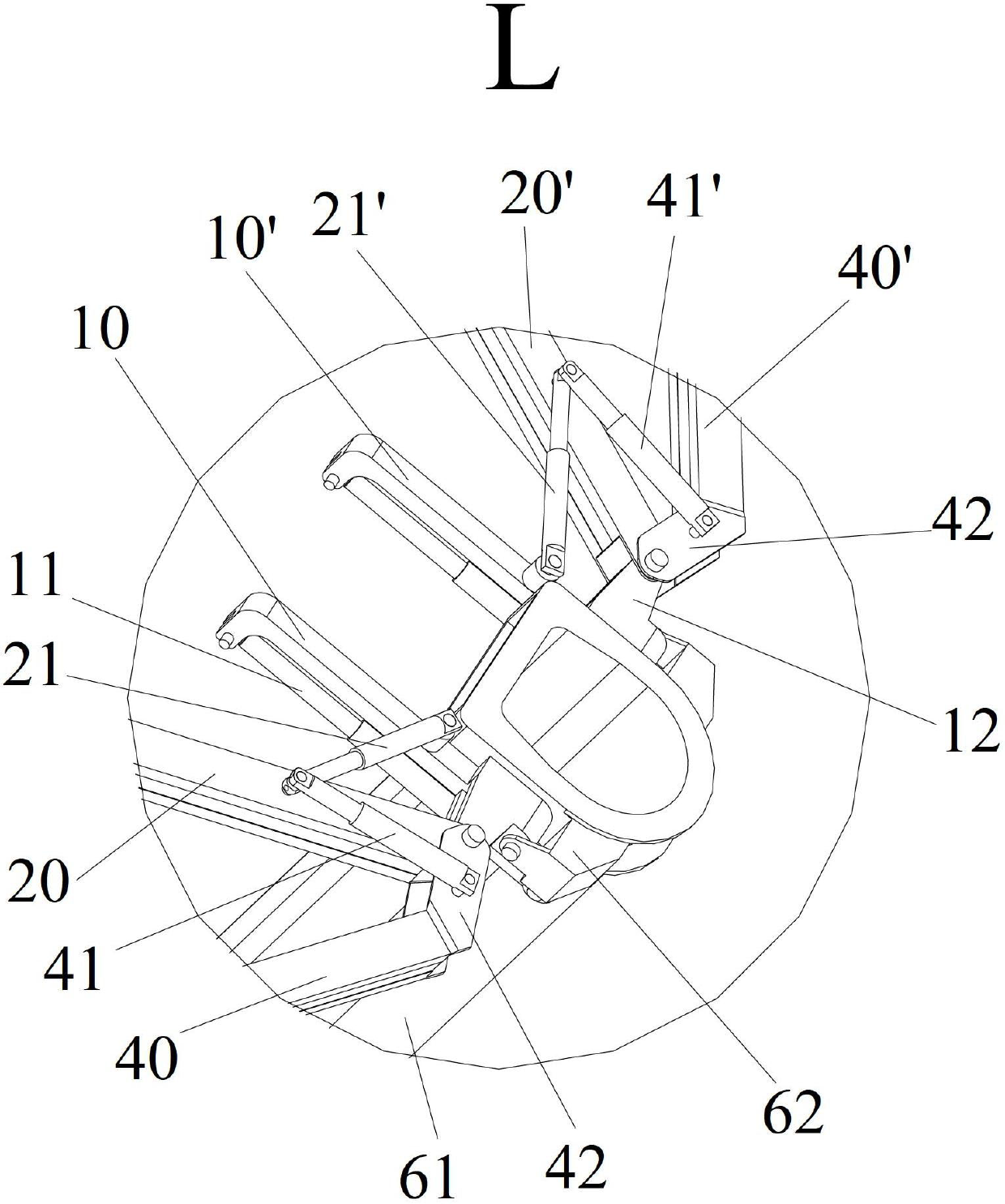 Super lifting device and flare angle control device thereof, as well as crane containing super lifting device