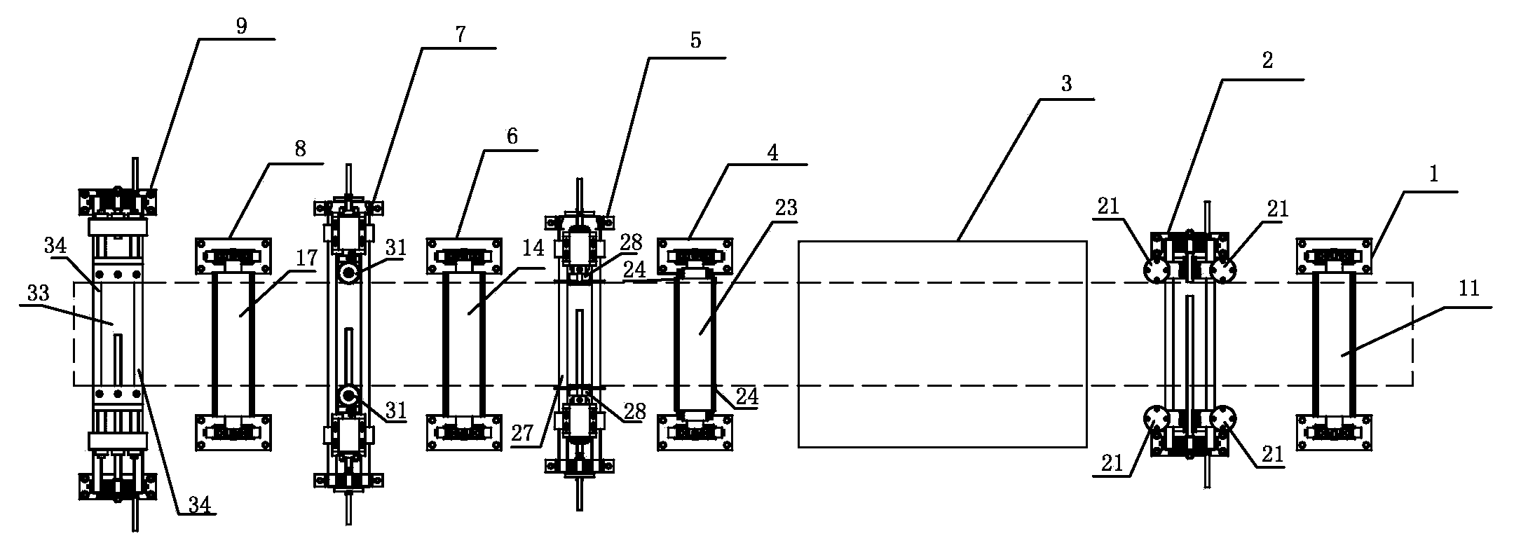 Copper strap edge processing equipment for five-in-one voltage transformer