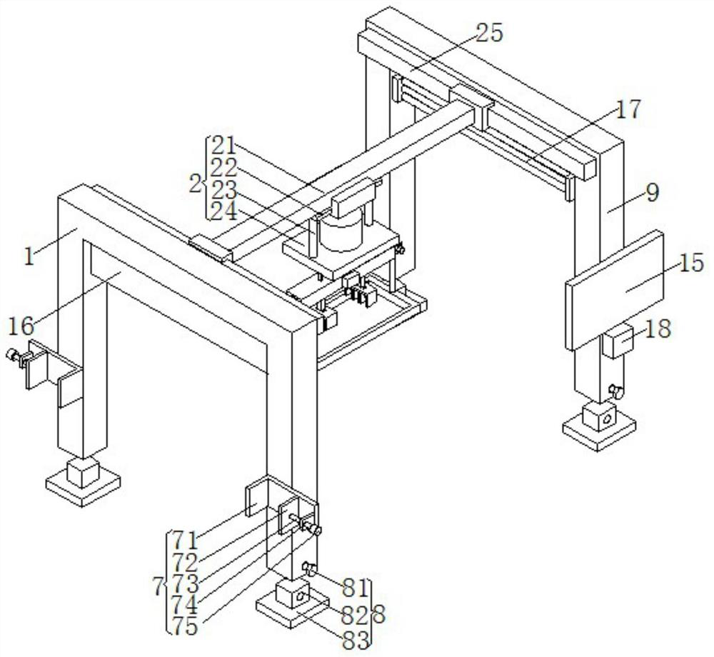 Product clamping mechanism for clothes production line