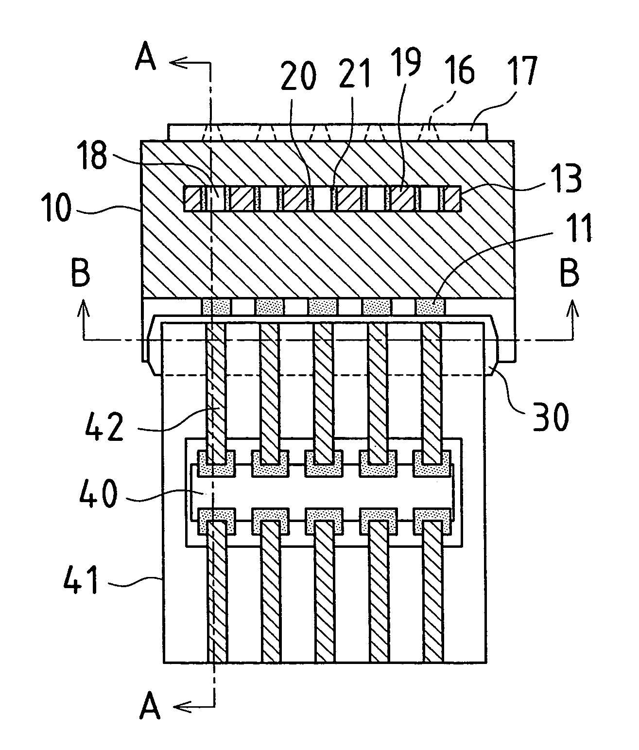 Circuit board electrode connection structure