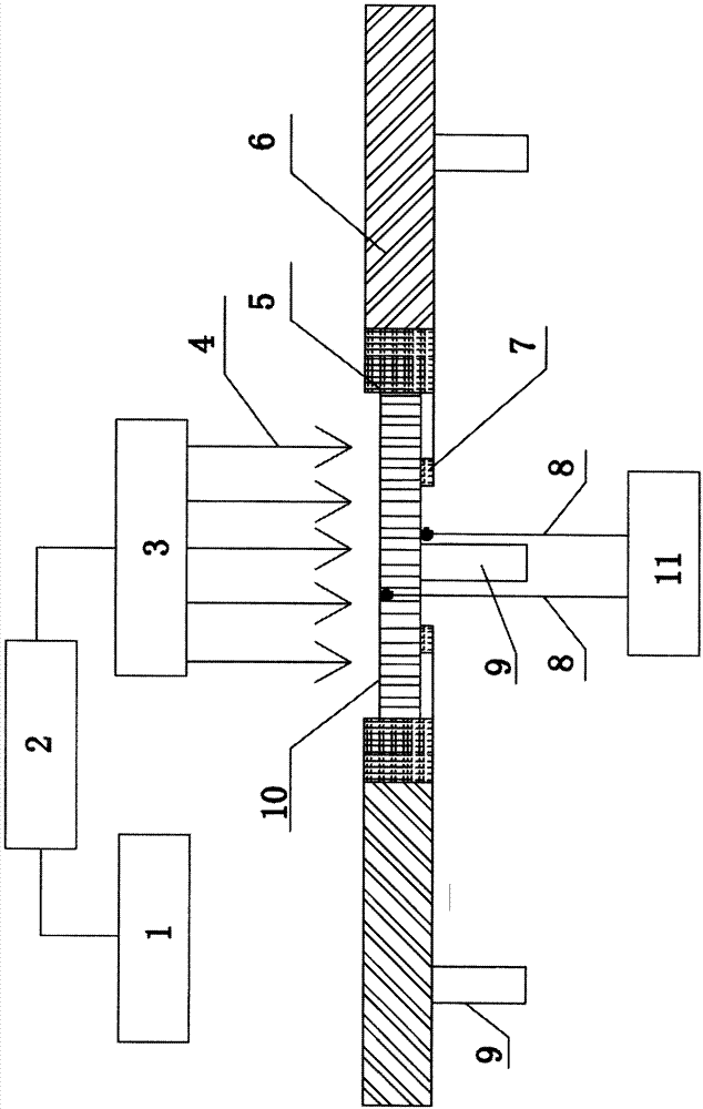 Test apparatus and test method for heat insulation performance of honeycomb panel