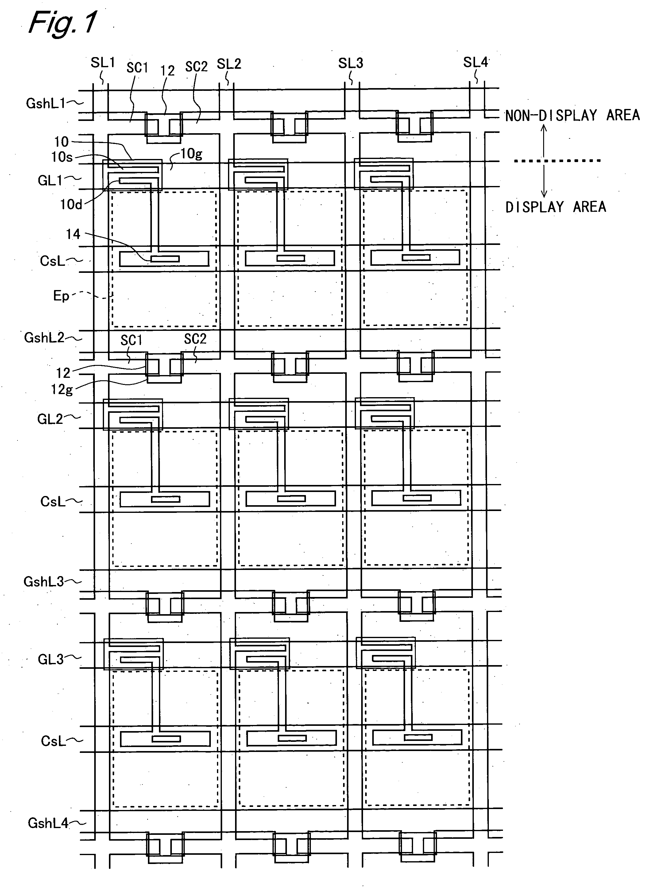 Active Matrix Substrate and Display Device Having the Same