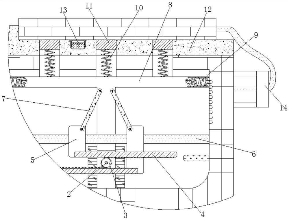 High-practicability intelligent fixing device for external connection of computer hard disk