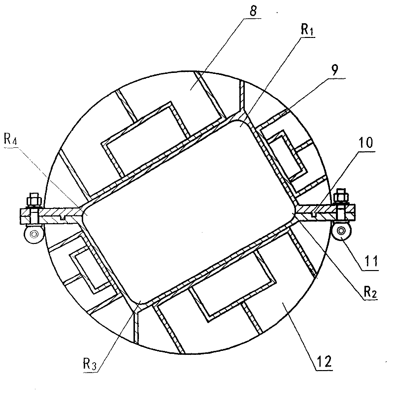 Prestressed cuboid support pile for building foundation pit, manufacturing method thereof and forming die