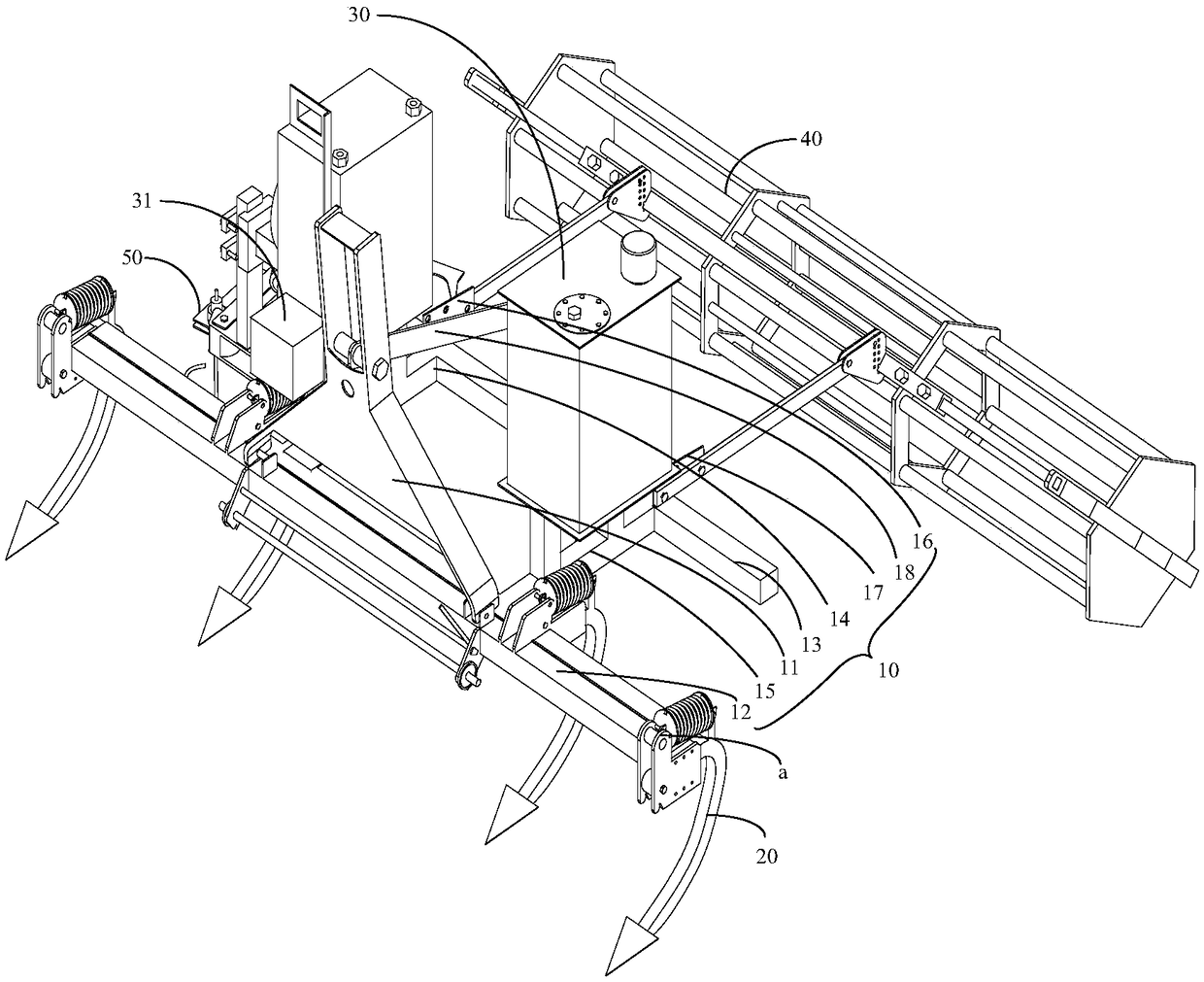 Special hydro-electric inductive inter-row intertillage inter-plant weeding machine for lycium barbarum