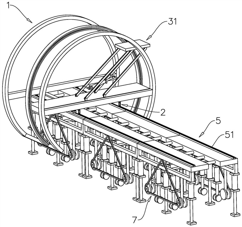 Hydraulic tunnel pipeline installation trolley, installation system and installation method