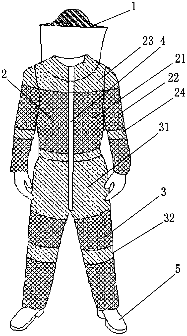 Novel mosquito-trapping garment against mosquito bites