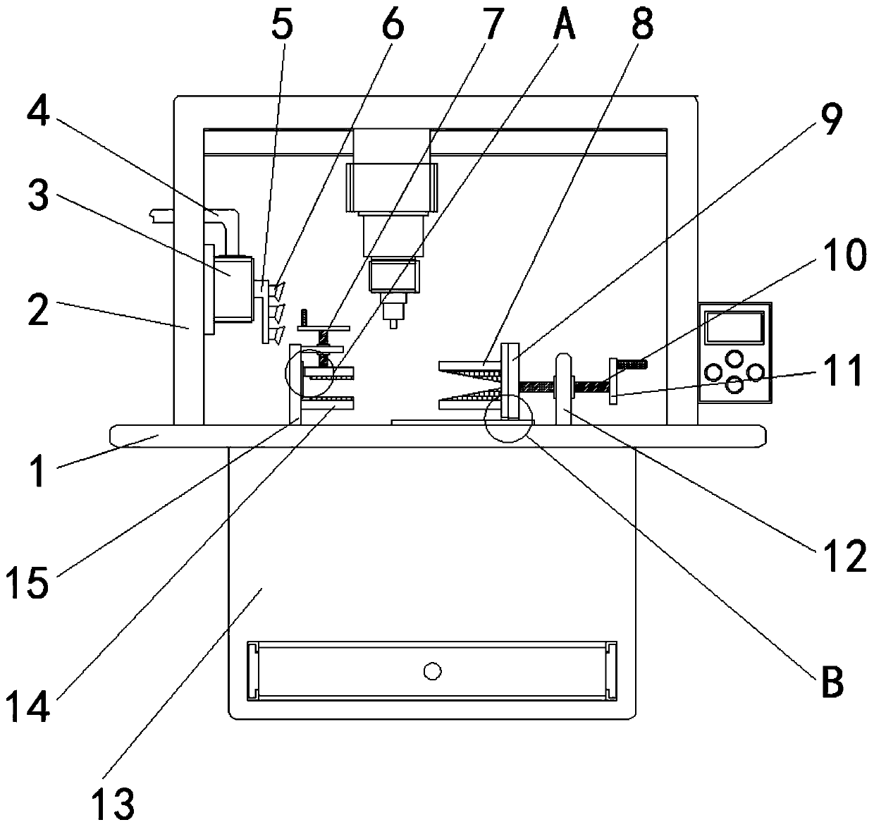 Environment-friendly scrap clearing equipment for base plate machining