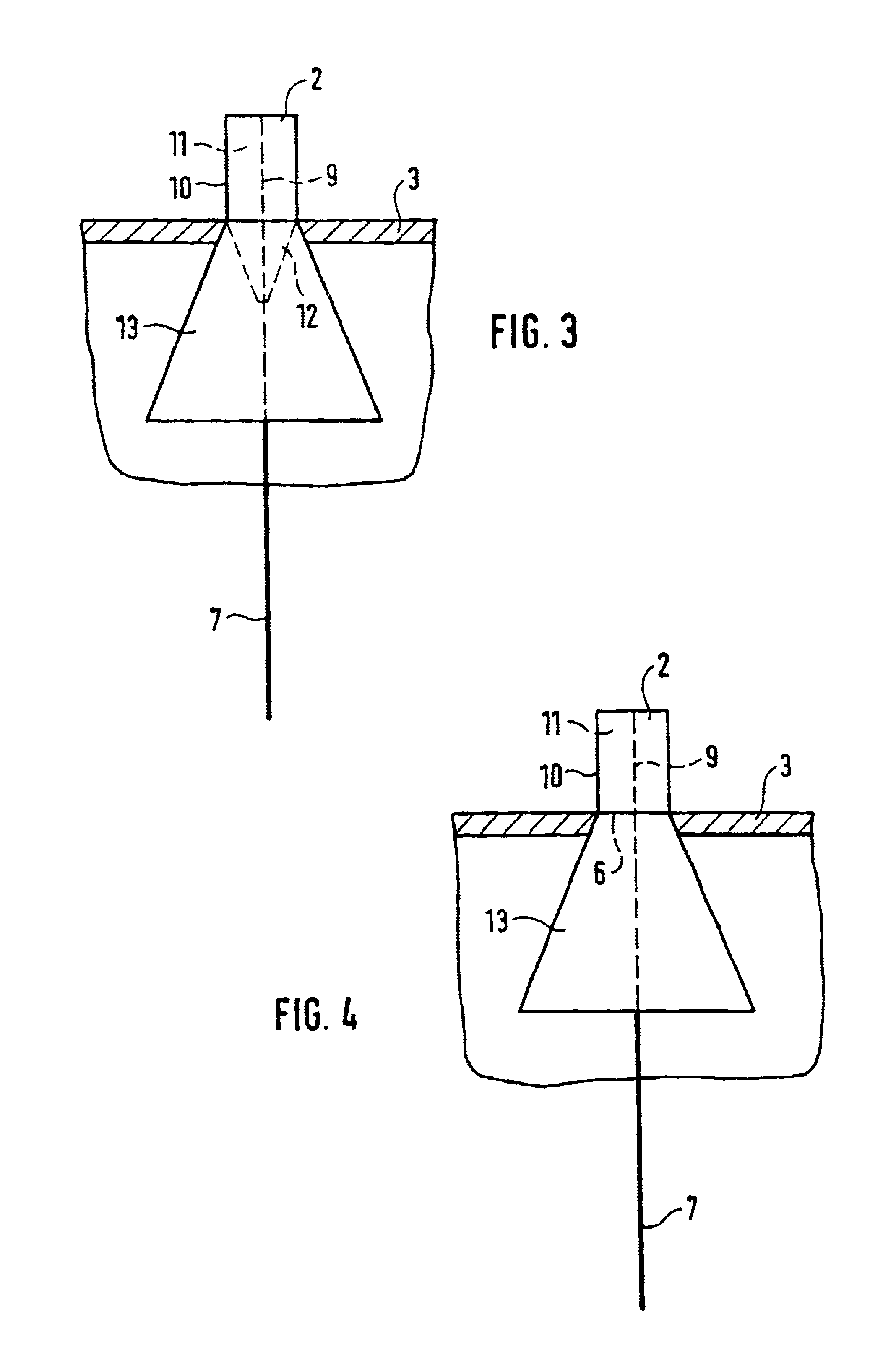 Device for determining the level of contents in a container