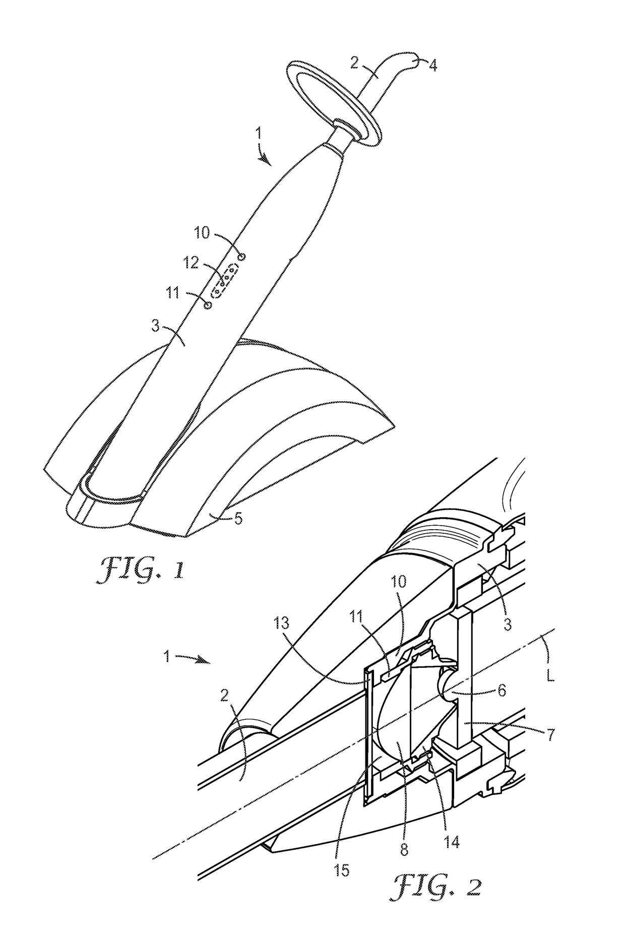 A dental light irradiation device