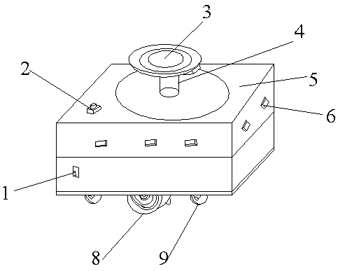 Storage transfer robot with internal wireless charging module and automatic wireless charging method of storage transfer robot