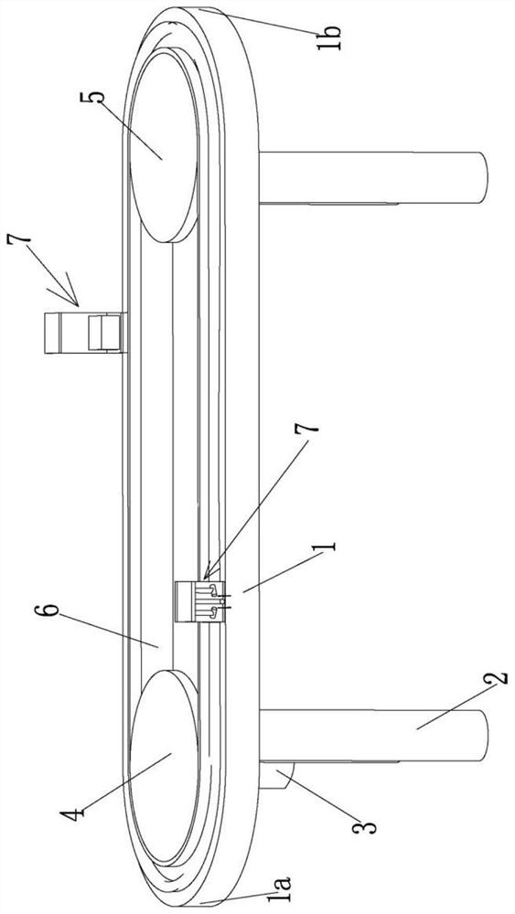 A track-type automatic detection device for vial lamp inspection machine