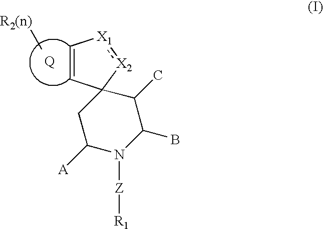 Spiroindene and spiroindane compounds