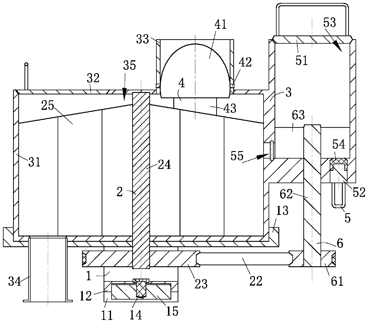 Plastic pipe production raw material mixing equipment convenient for drying