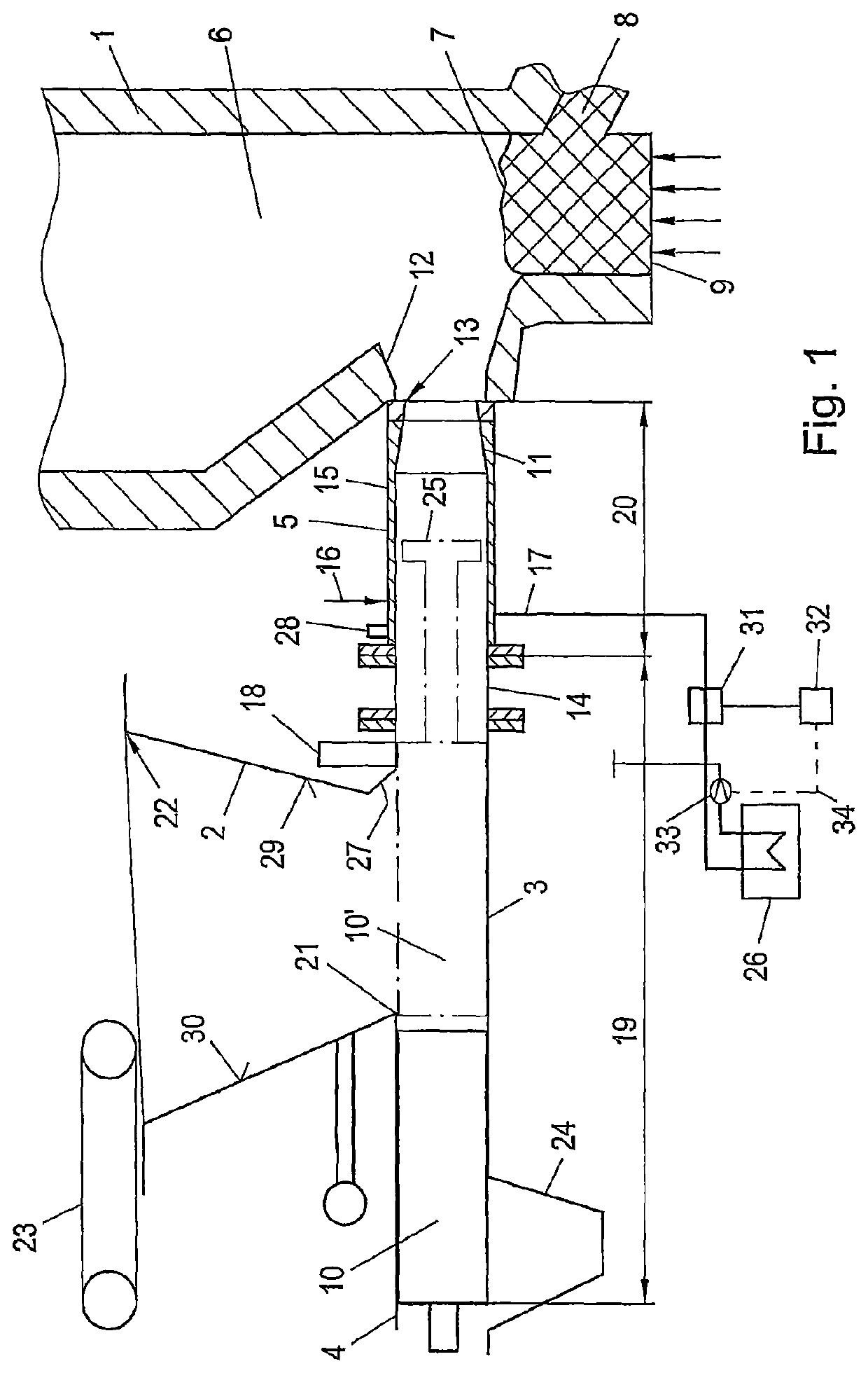 Device for conveying fuels into a gasification reactor