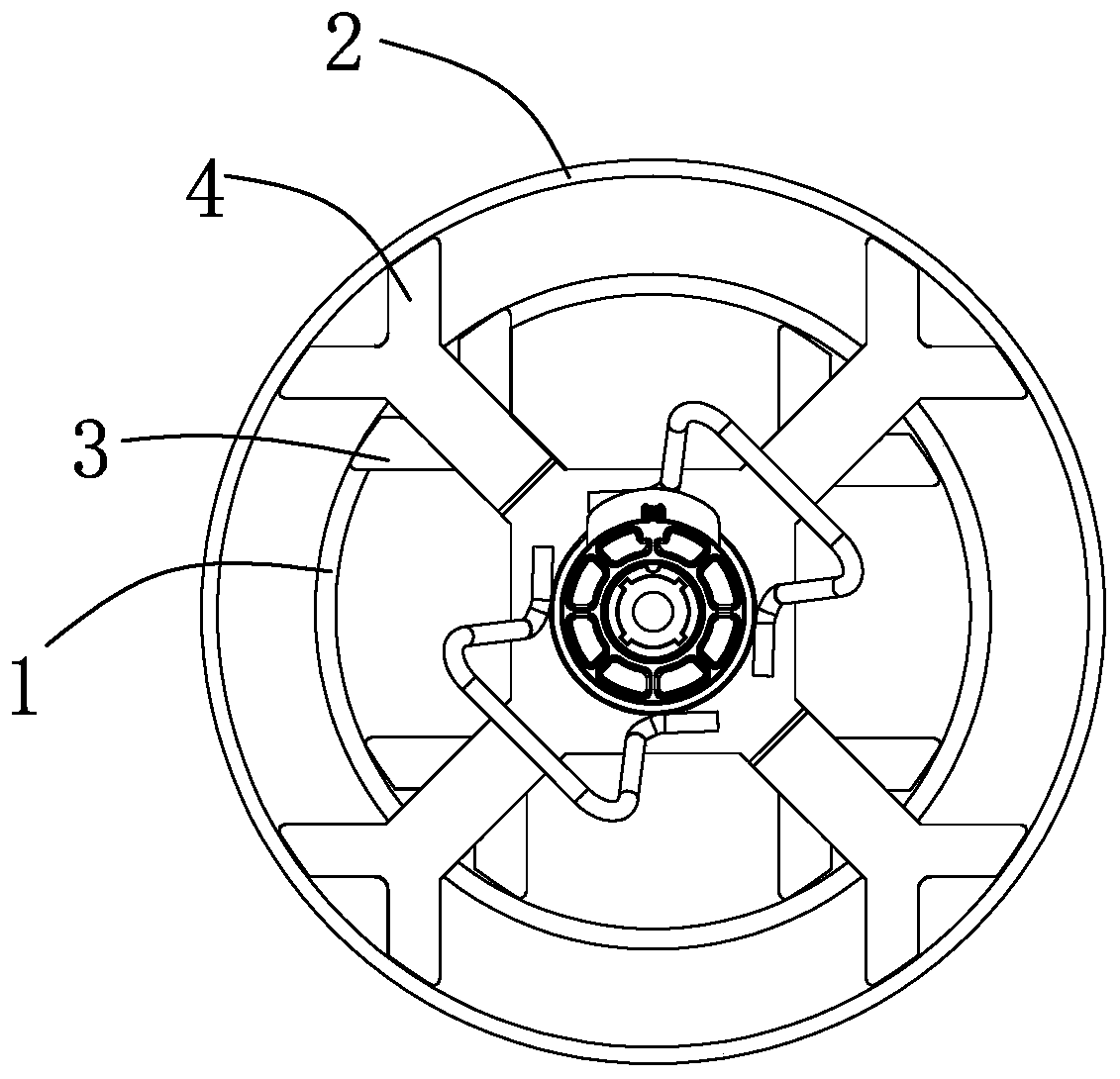 Joint of raft foundation and pile foundation tie